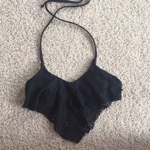Black bikini top